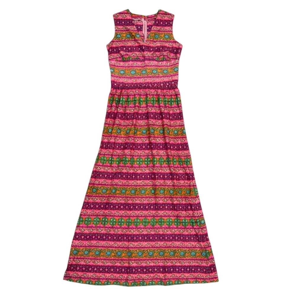 Vintage 60s Nancy Greer Maxi Dress